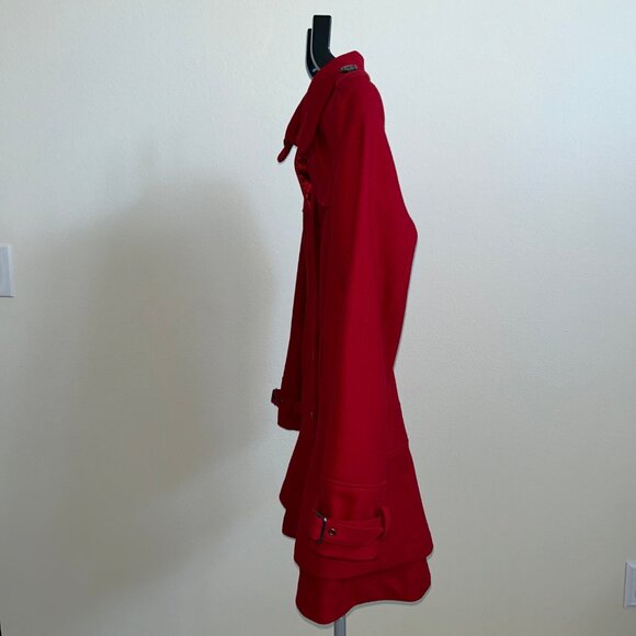 Guess Los Angeles 1981 Women Red Wool Peacoat | Style 220MW446 Rouge | Fall 2012 - Picture 4 of 10